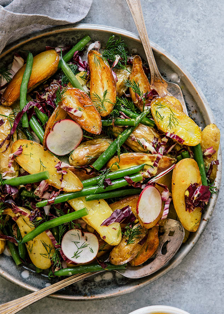 Potato Salad with Saffron Aioli 