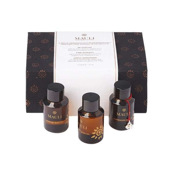 A Trio Of Therapeutic Body Oils Gift Set