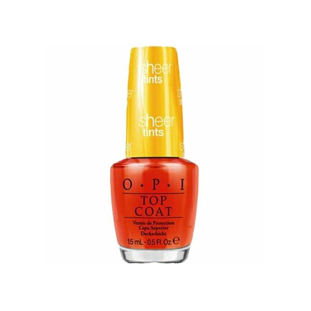 OPI Sheer Tints Top Coat 15ml - I'm Never Amberrassed NTS01