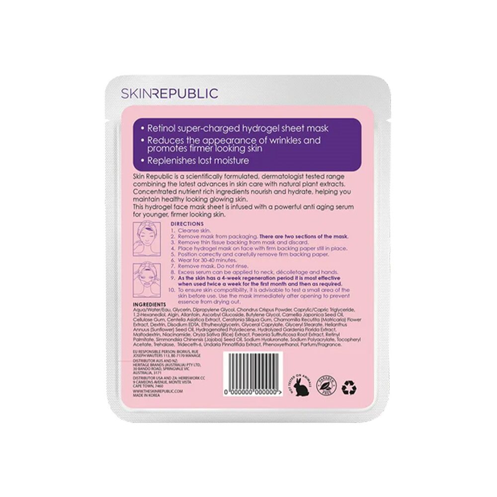 Retinol Hydrogel Sheet Face Mask